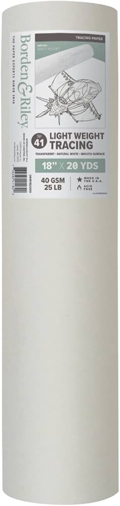 18" x 20 yards Tracing Paper Roll