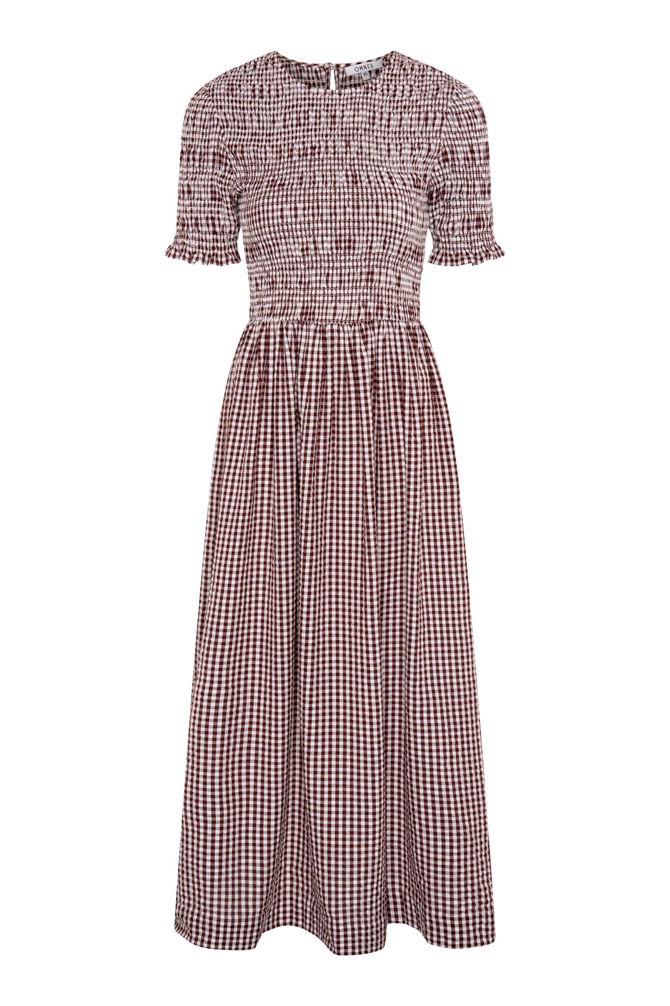 Becky Dress in Brown Gingham