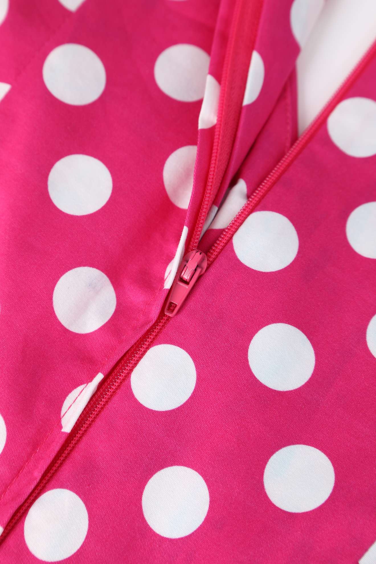 Lily Hot Pink Off Shoulder Spot Dress