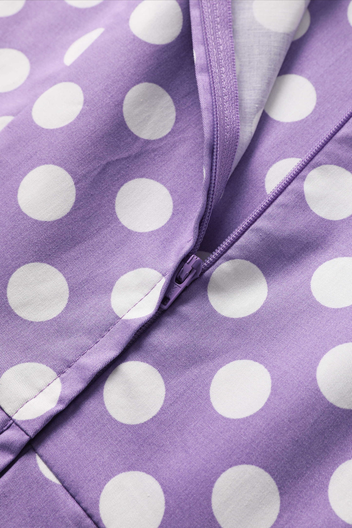Ophelia Lilac Polka Dot Midi Dress