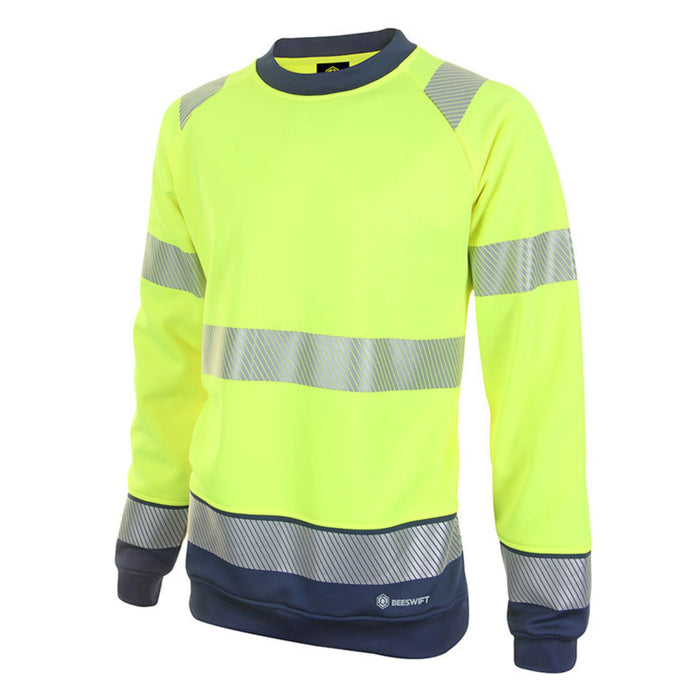Hi Vis Two Tone Sweatshirt Yellow