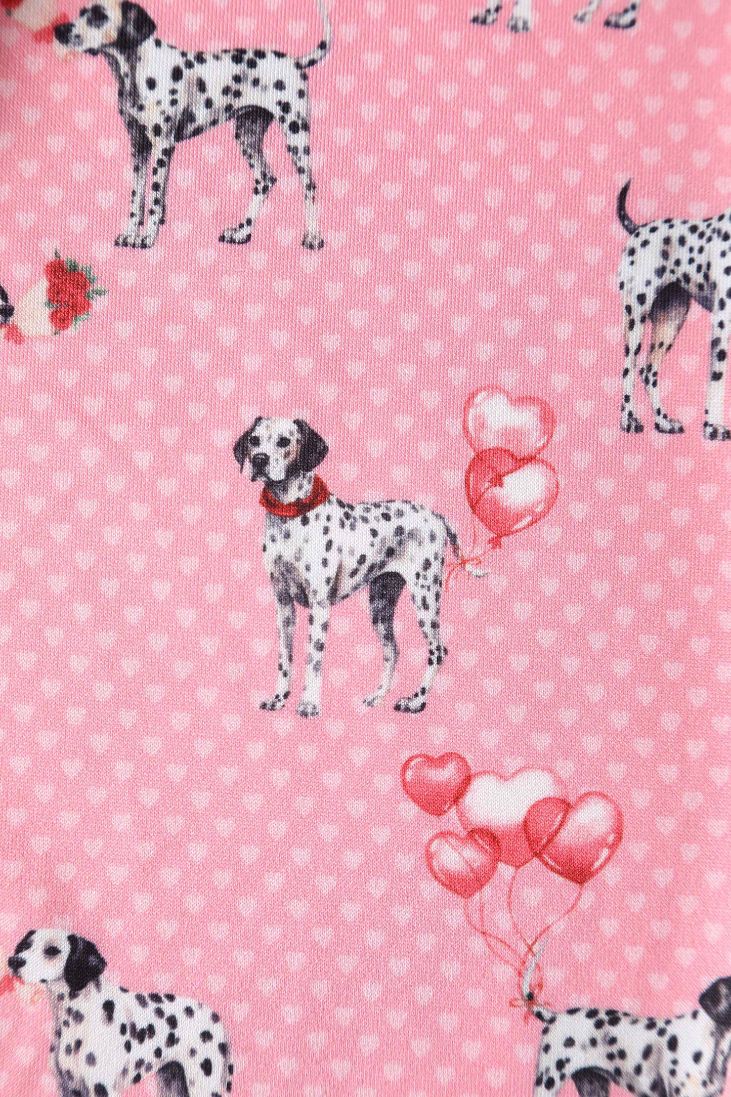 Amanda Pink Dalmatian Flared Dress