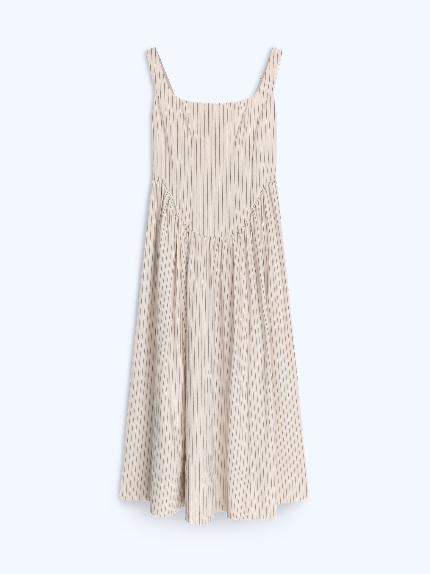 Suri Dress in Cream and Black Stripe