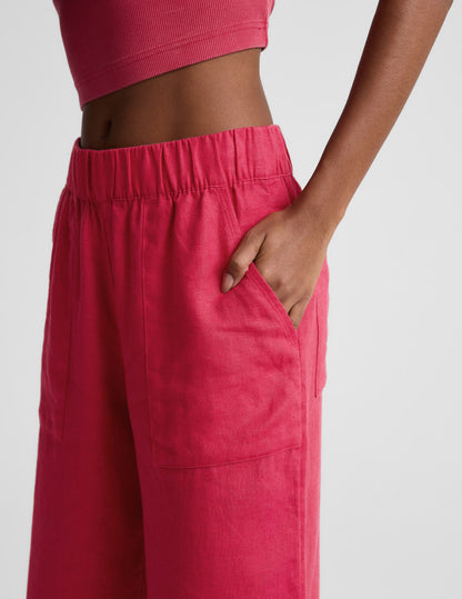 SoftWash Linen Easy Wide Leg Pant 29"