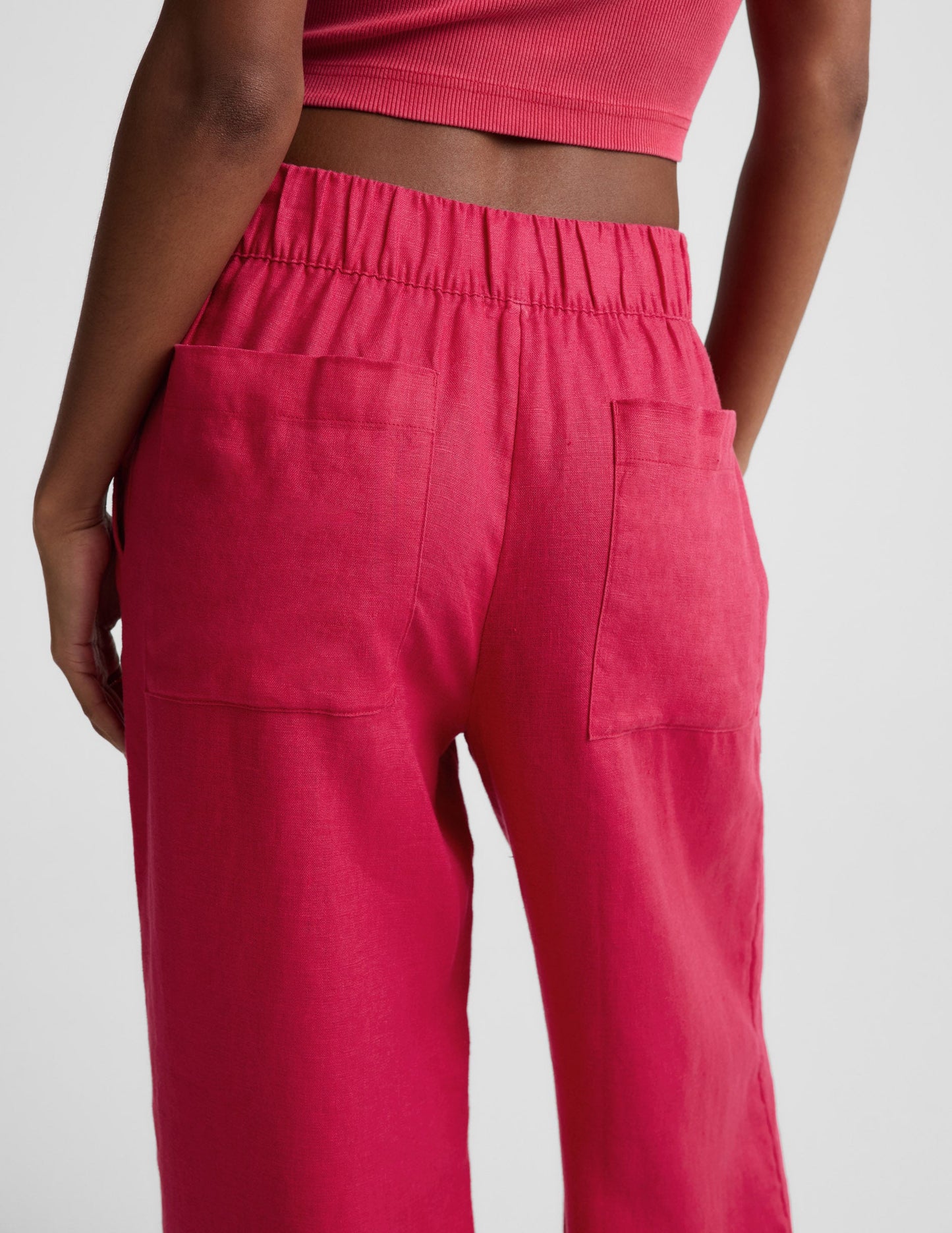 SoftWash Linen Easy Wide Leg Pant 29"