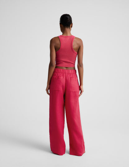 SoftWash Linen Easy Wide Leg Pant 29"