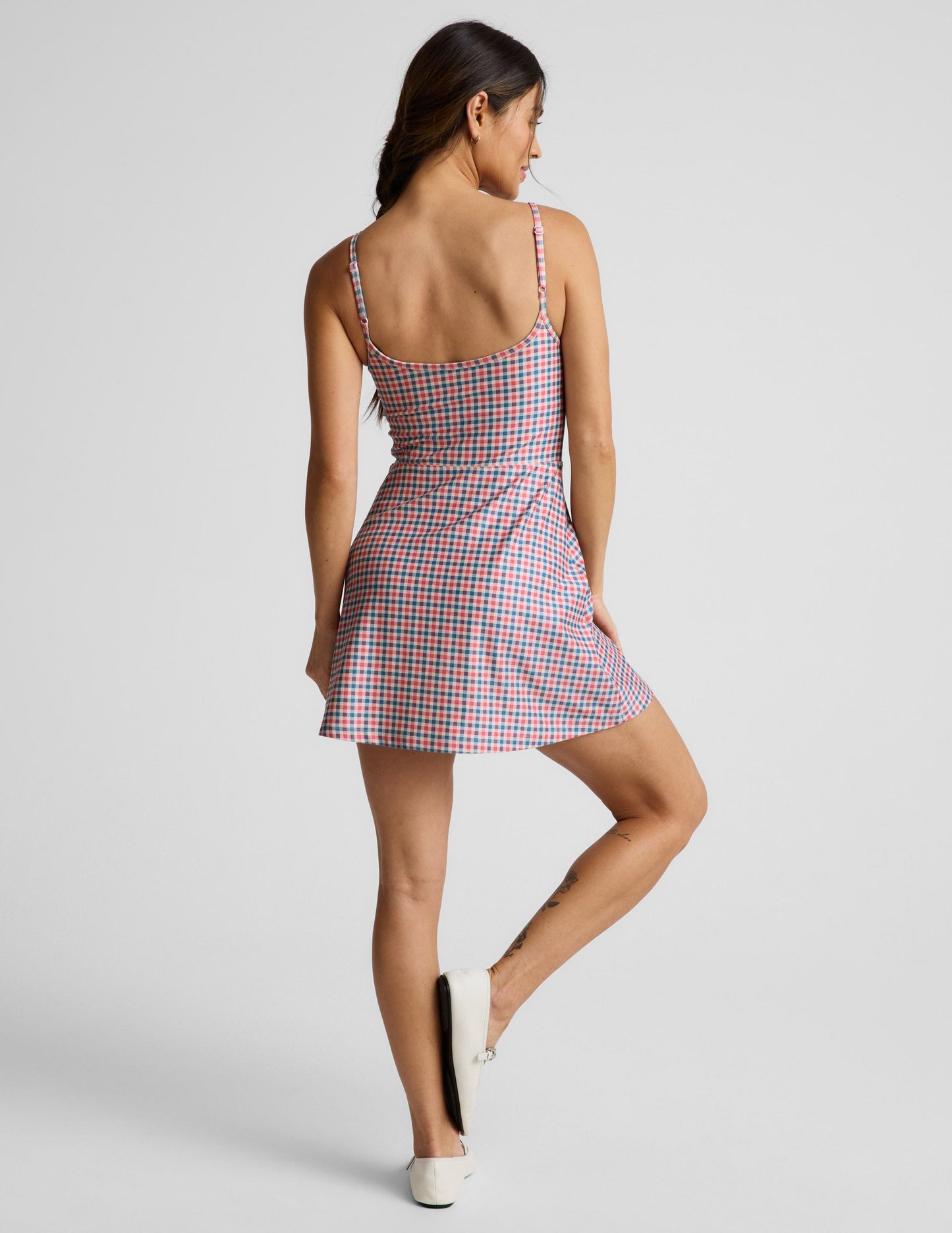 Sunwashed Gingham Midweight Spacedye™ Forever Dress