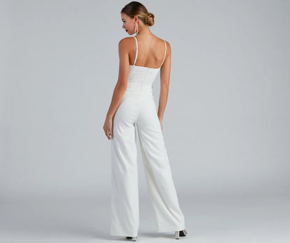Fresh 'Fit Lattice Front Jumpsuit