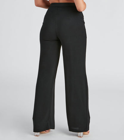 The Right Path Wide-Leg Trouser Pants