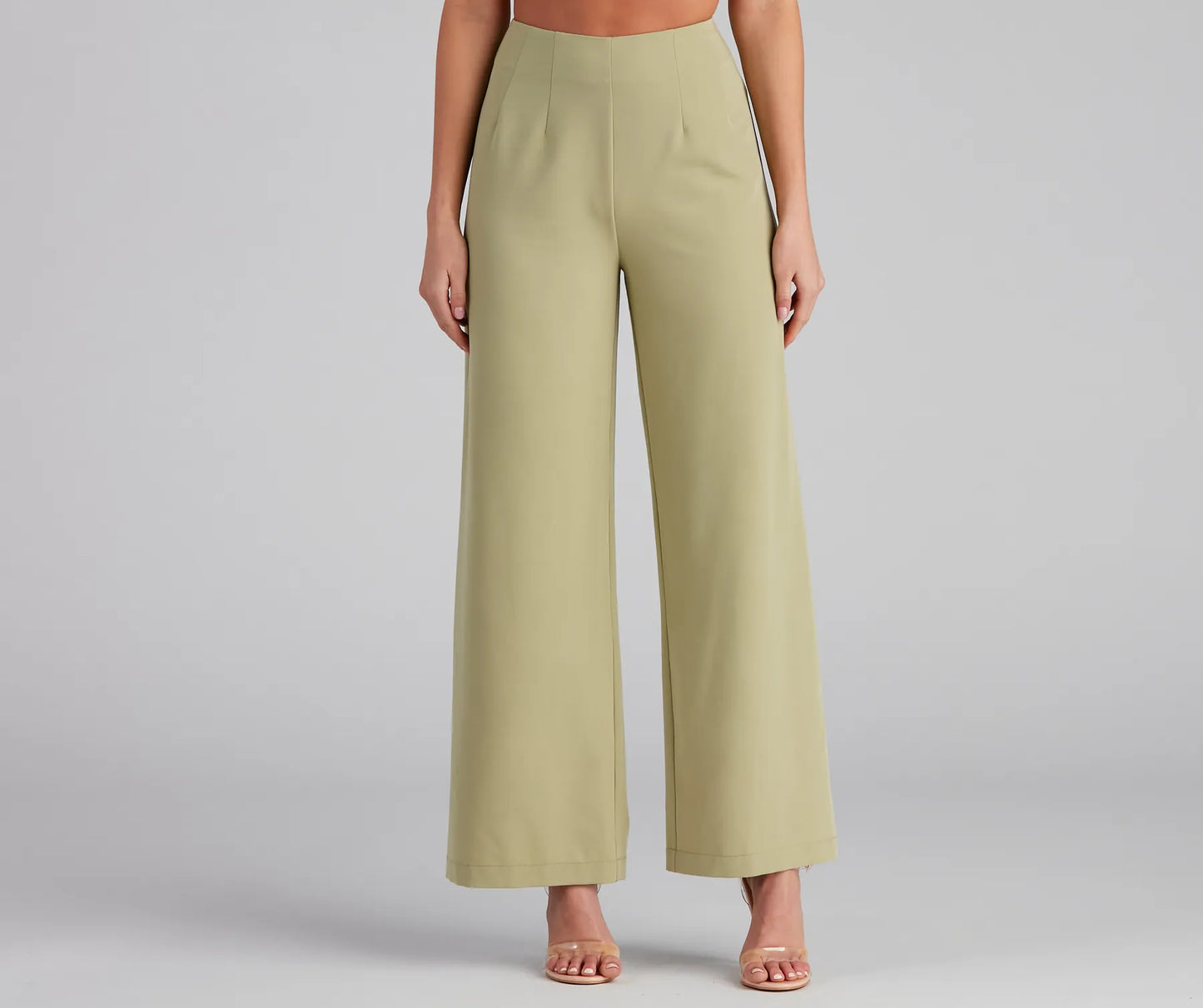 She Means Business Wide-Leg Pants