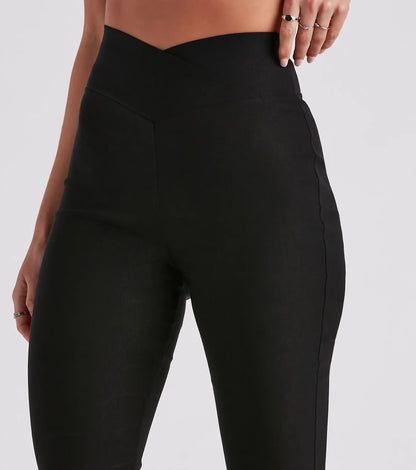 Cross The Line V-Waist Bootcut Pants