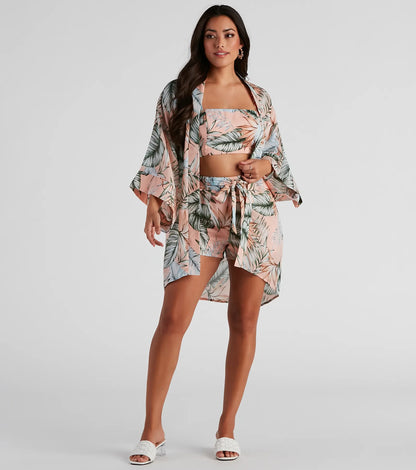 Dreamy Island Vibes Tie-Waist Shorts