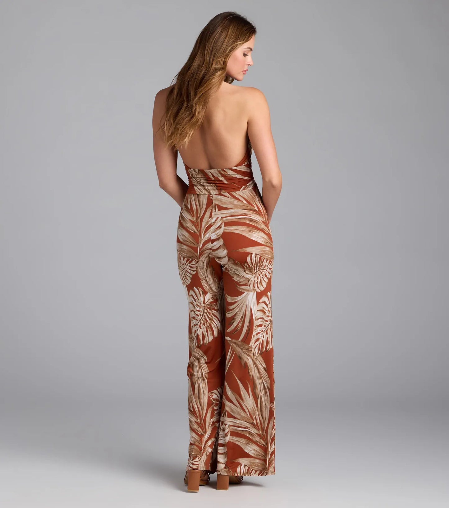 Sunny POV Tropical Print Jumpsuit