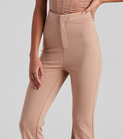 In Office Ponte Flare Trouser Pants