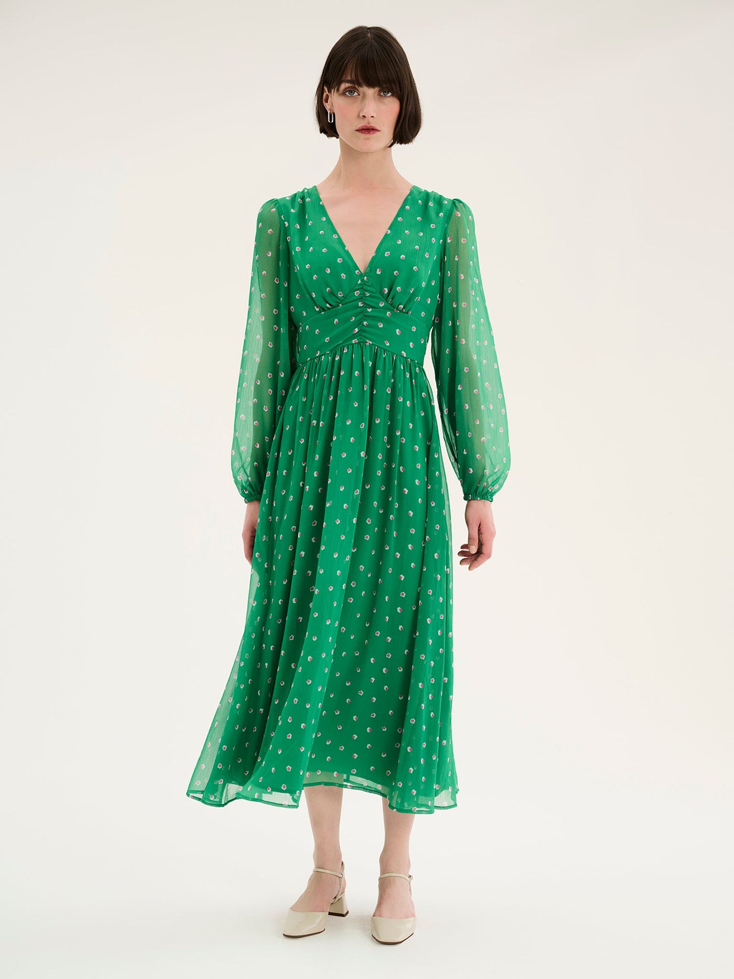 Gabriella Dress in Mini Shape Print
