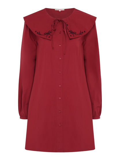 Sloane Dress in Merlot