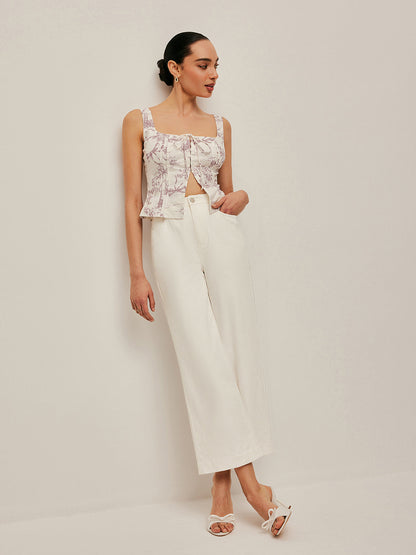 High-Waist Wide-Leg Jeans