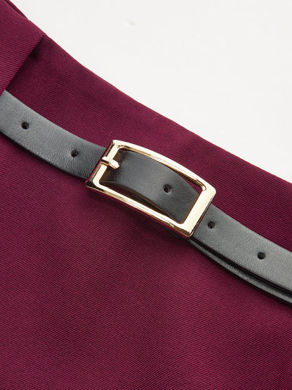 Belted Mini Skirt