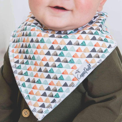 4 Pack Baby Bandana Bibs - Bison