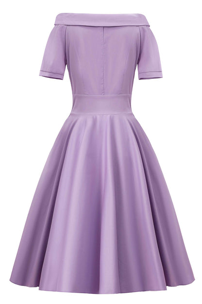 Darlene Lilac Off Shoulder Dress