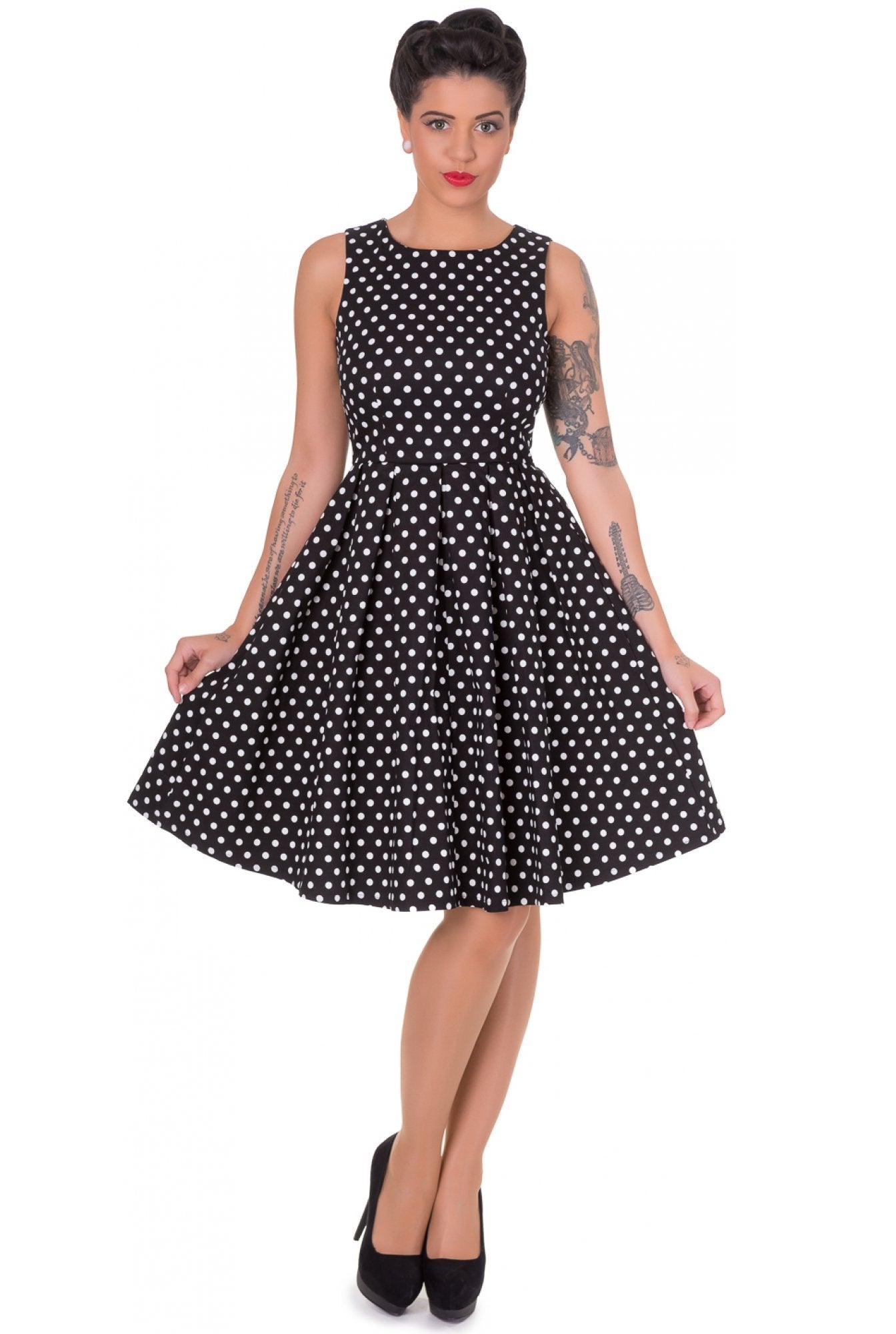 Lola Black and White Polka Dot Dress