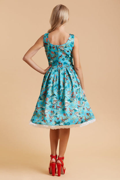 Amanda Dinosaur Swing Dress