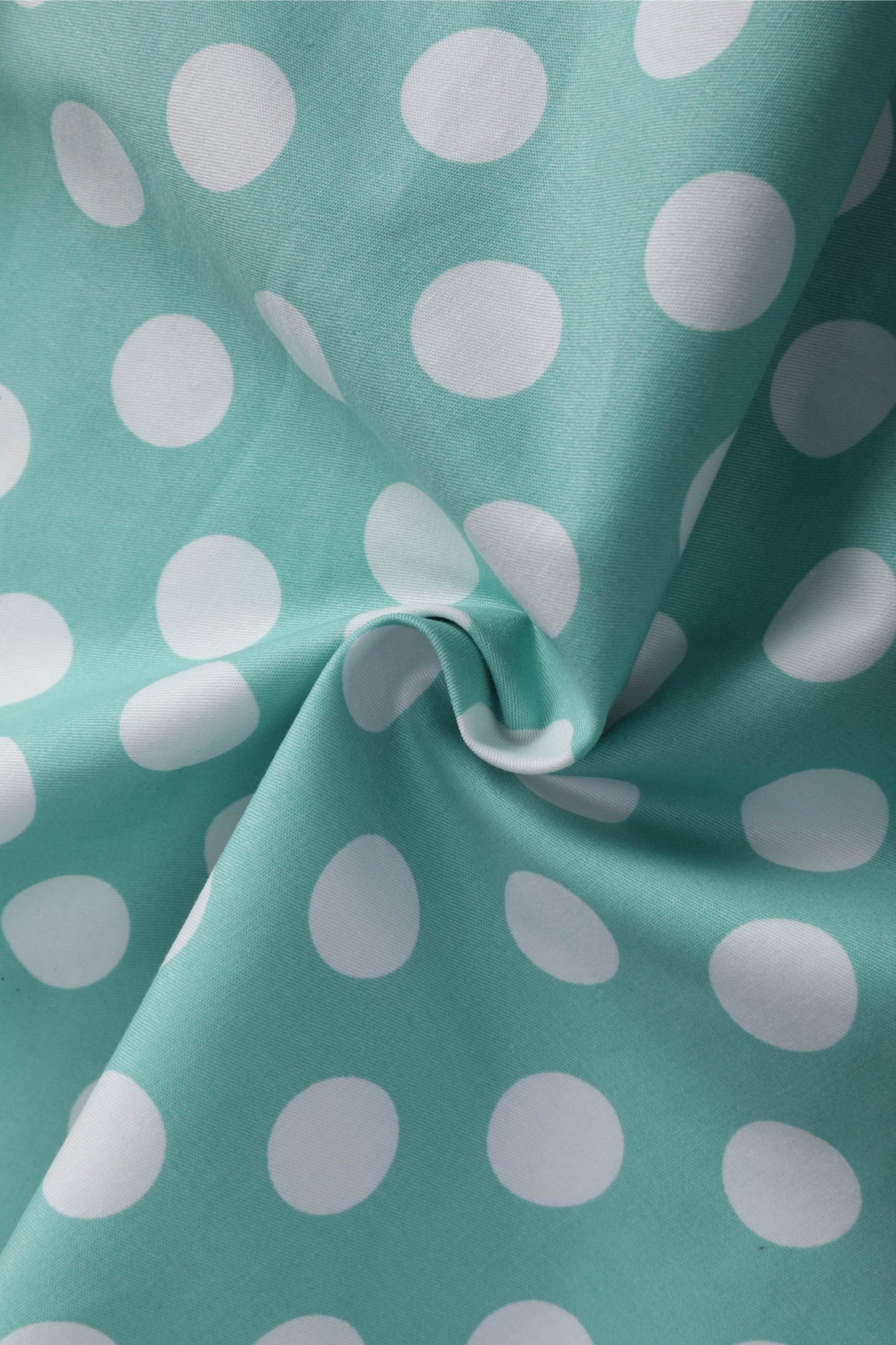 Lily Sage Polka Dot Off Shoulder Dress