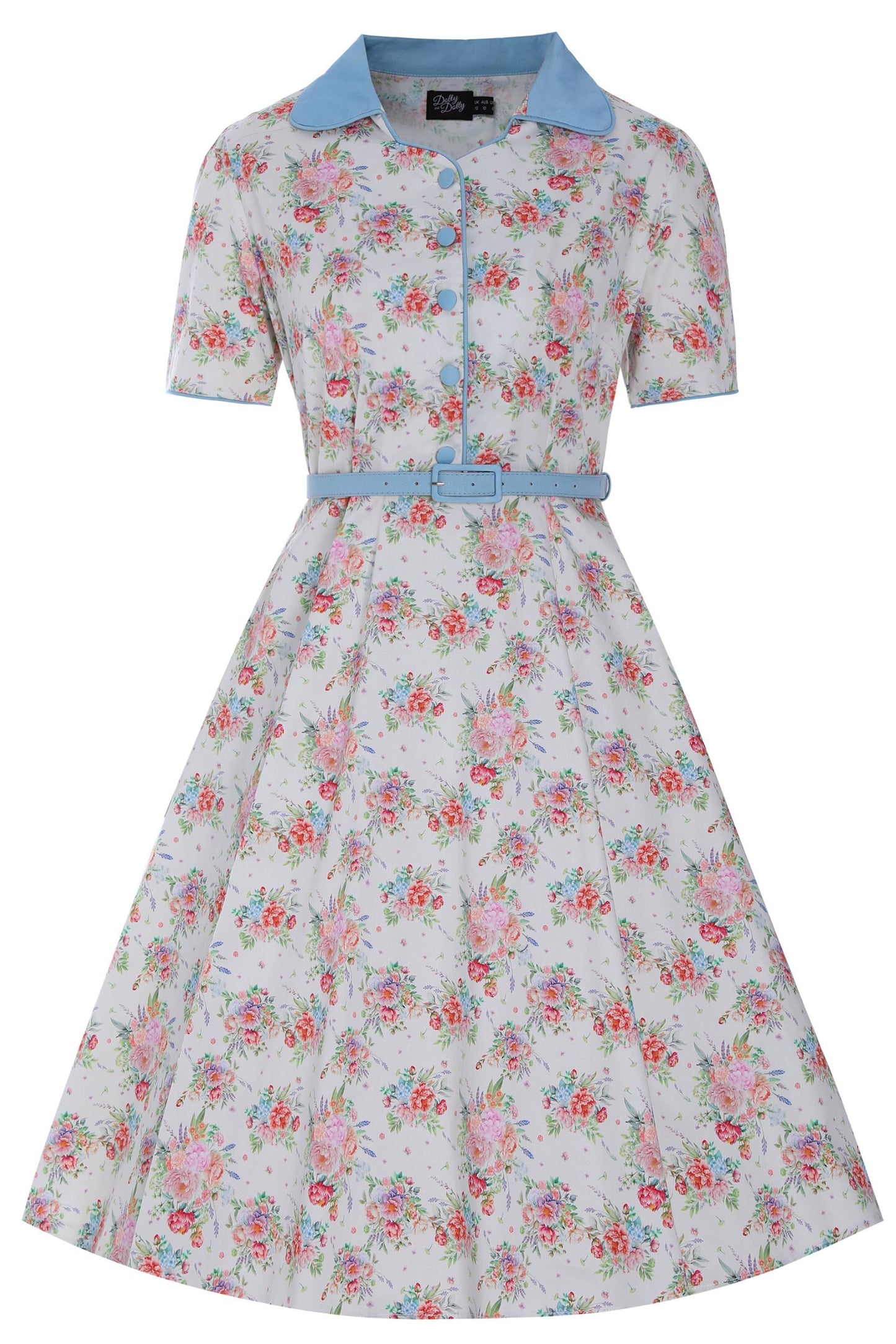 Penelope English Garden Shirt Dress In White