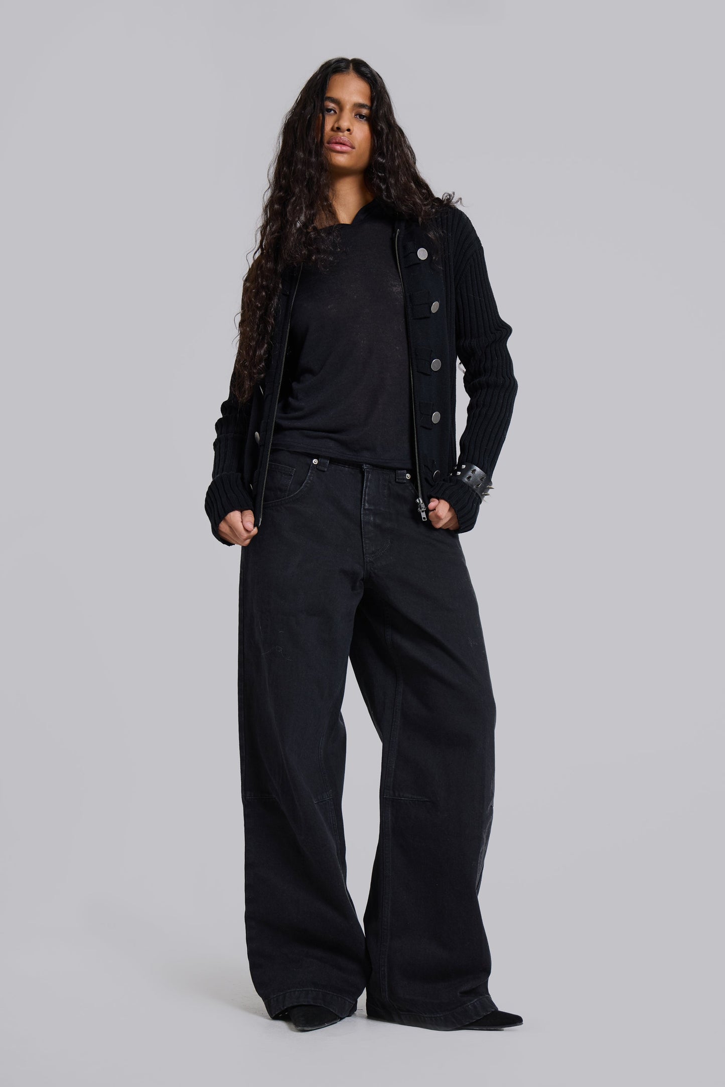 Hooded Military Knit Jumper
