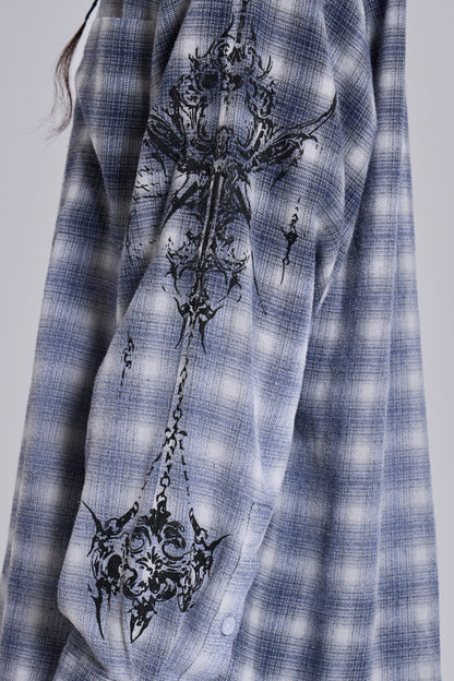 Kasper Inked Flannel Shirt