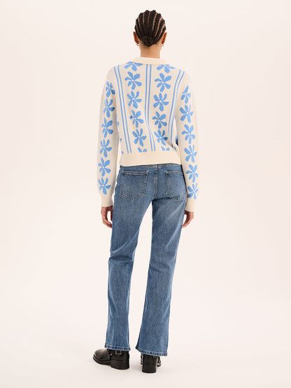 Loren Jumper in Blue and Cream