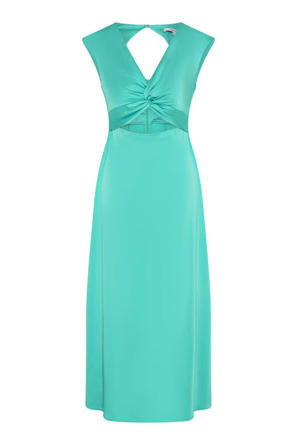 Marin Twist Dress in Turquoise