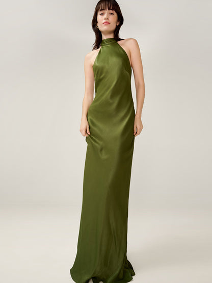 Milos Dress in Pear Green