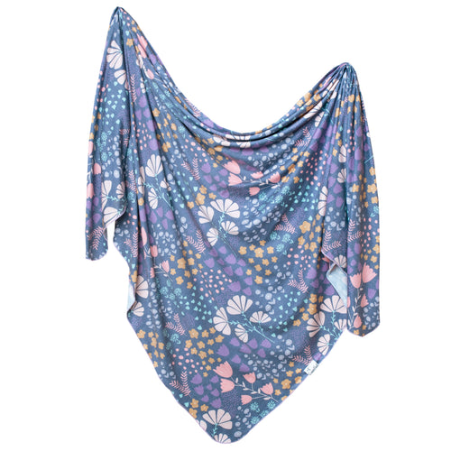 Knit Swaddle Blanket - Meadow