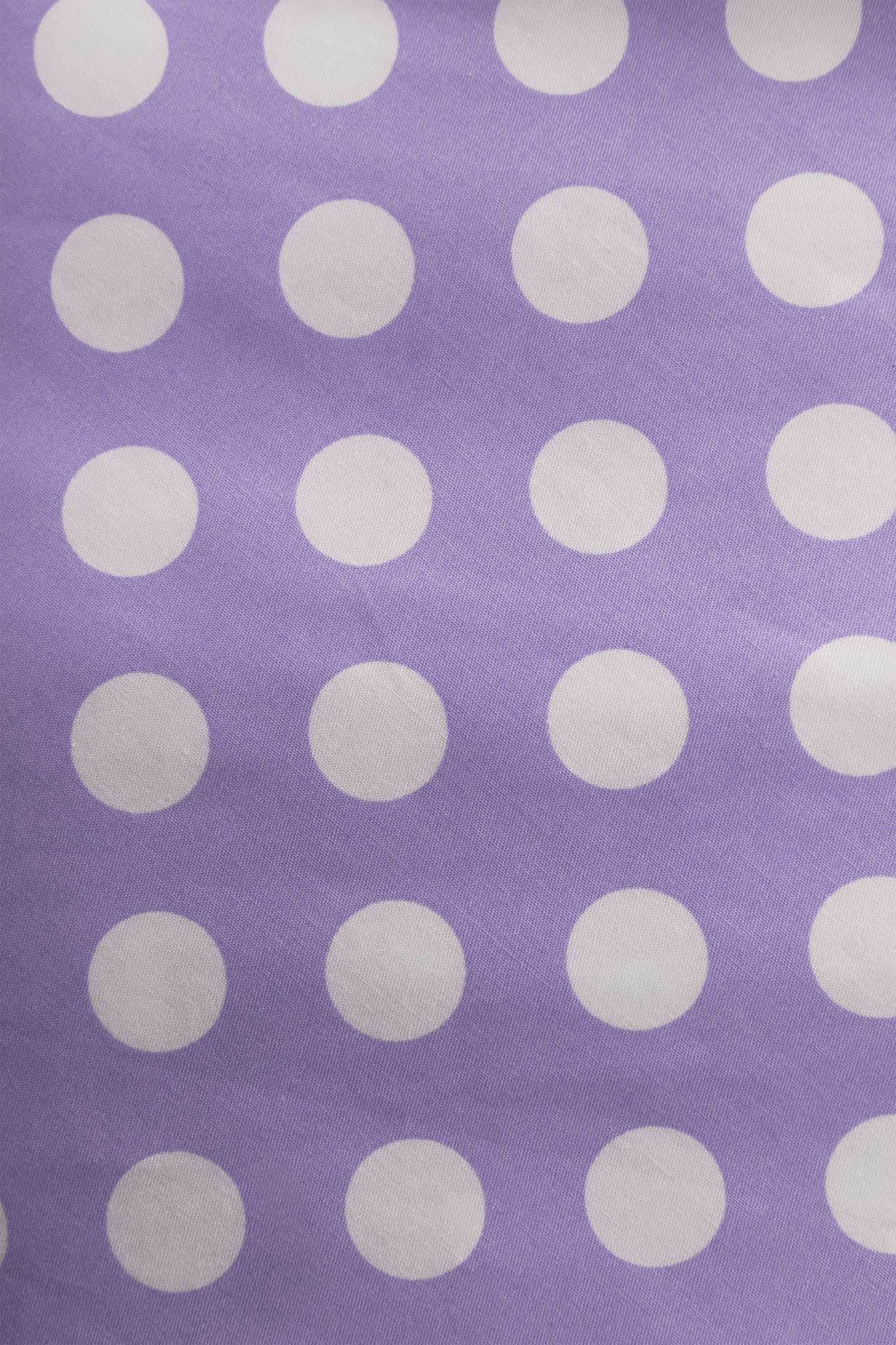 Mollie Lilac Polka Dot Full Circle Shirt Dress