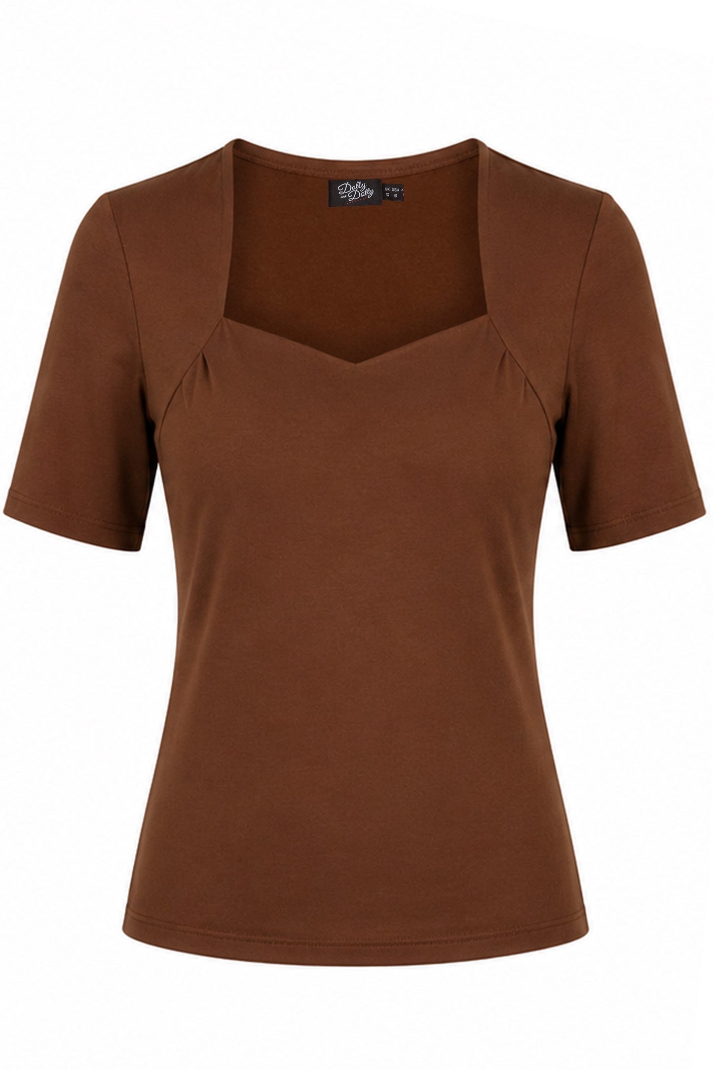 Anne Brown Elbow-Sleeve Top