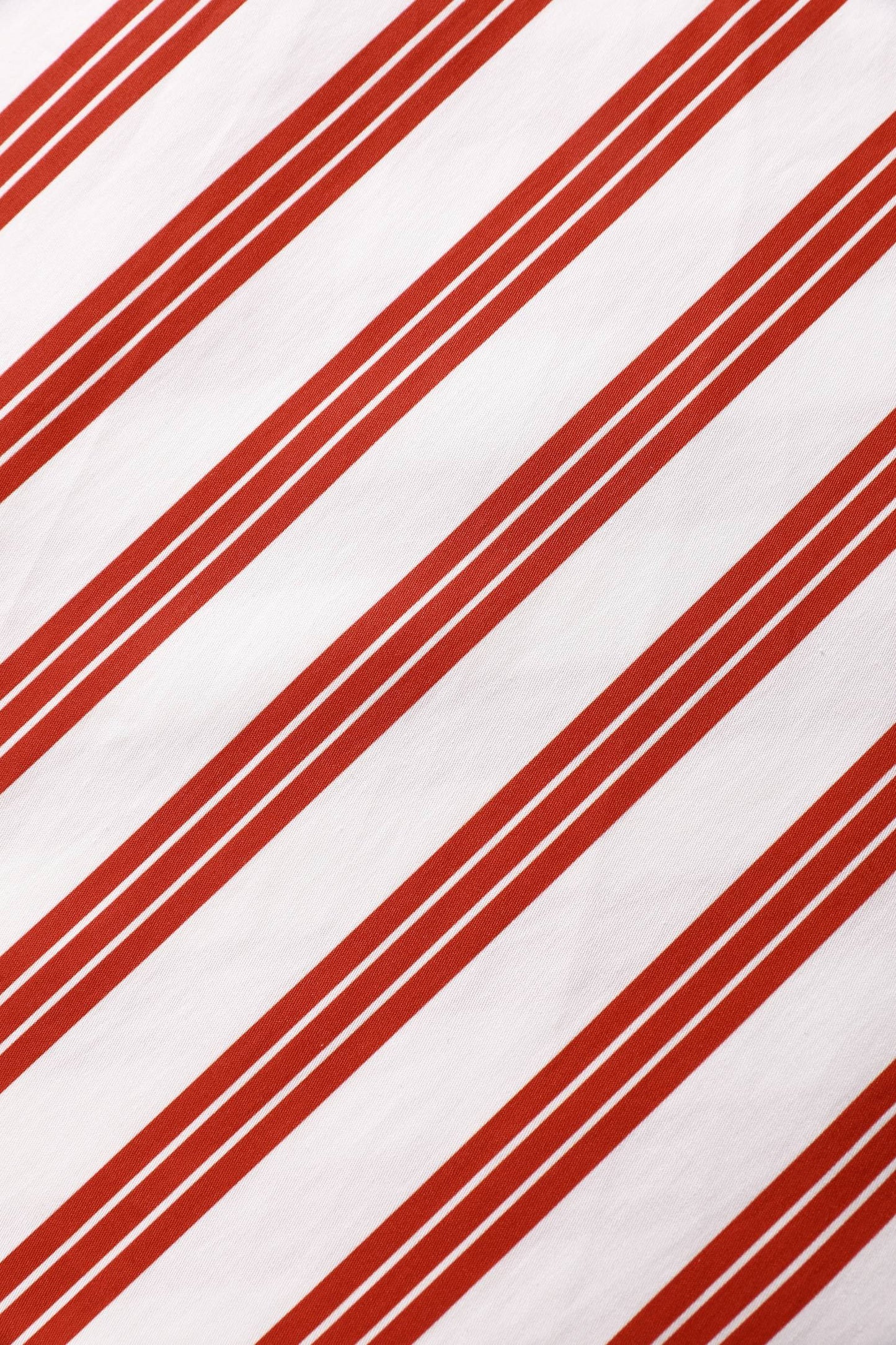 Mollie Red Striped Full Circle Shirt Dress