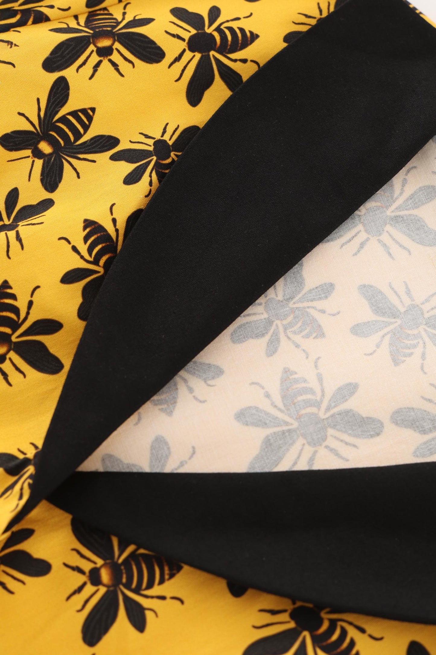 Mollie Yellow Busy Bee Full Circle Shirt Dress