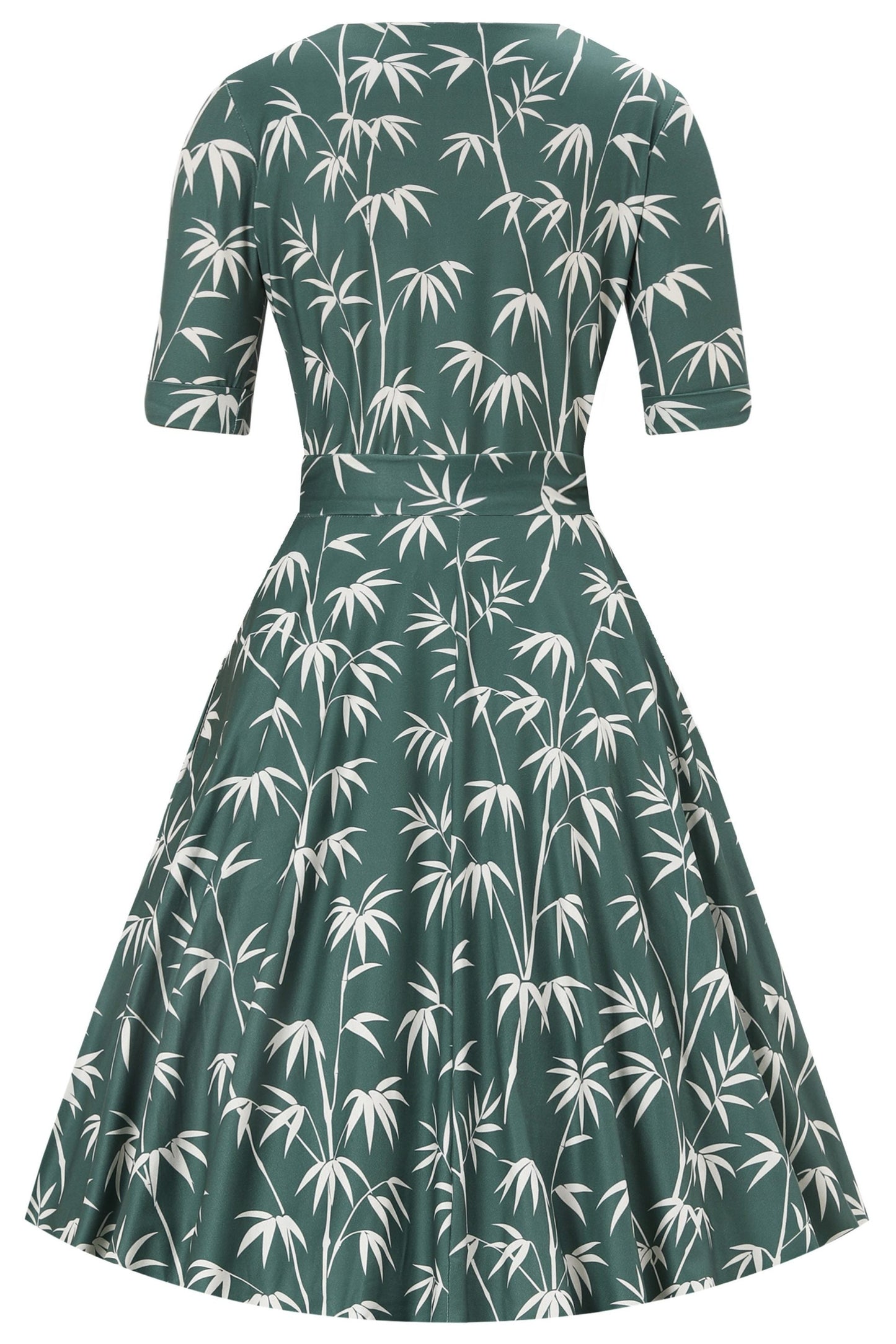 Matilda Bamboo Wrap Dress in Green