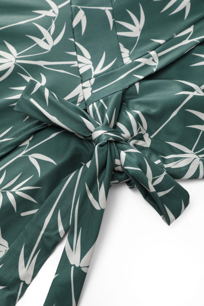 Matilda Bamboo Wrap Dress in Green