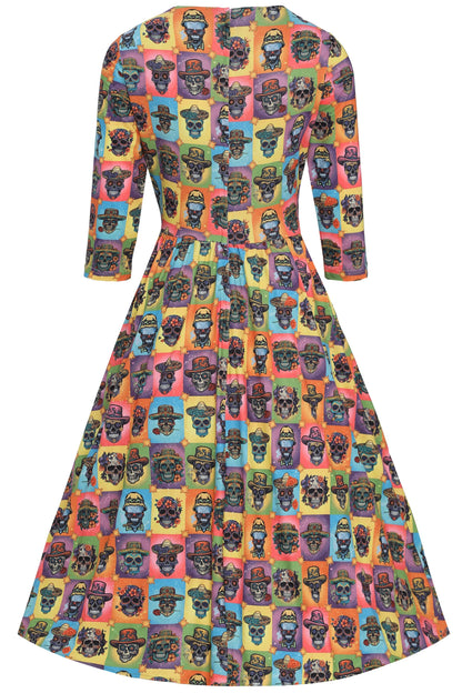 Billie Day Of The Dead Long Sleeved Dress