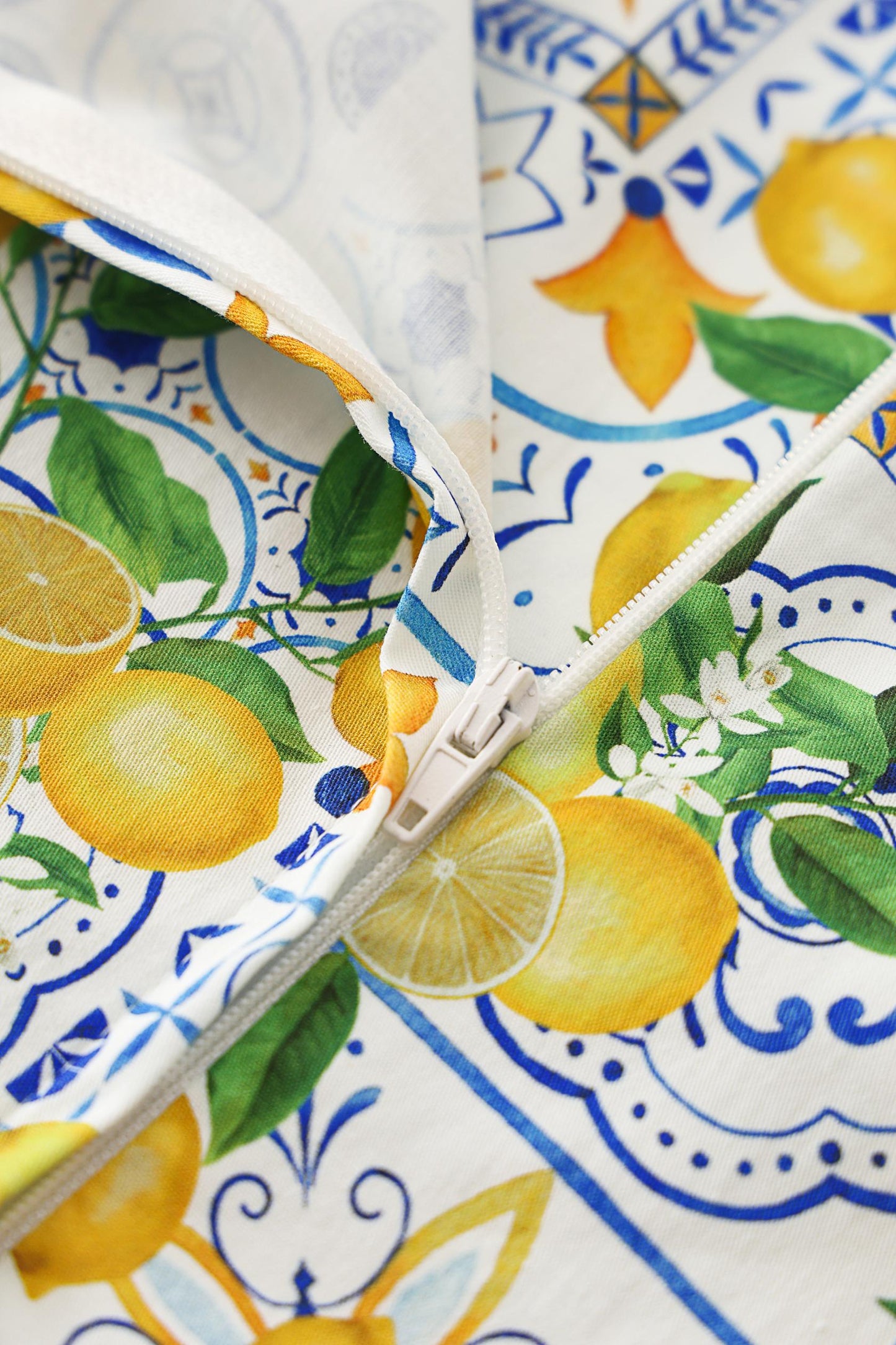Ophelia Mediterranean Lemon Midi Dress