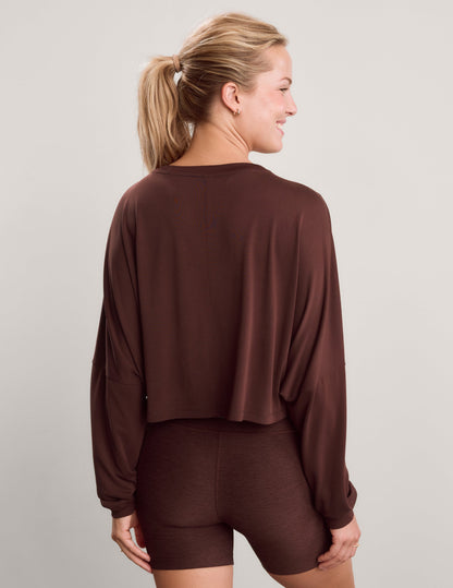 Studio Luxe Cropped Long Sleeve Tee