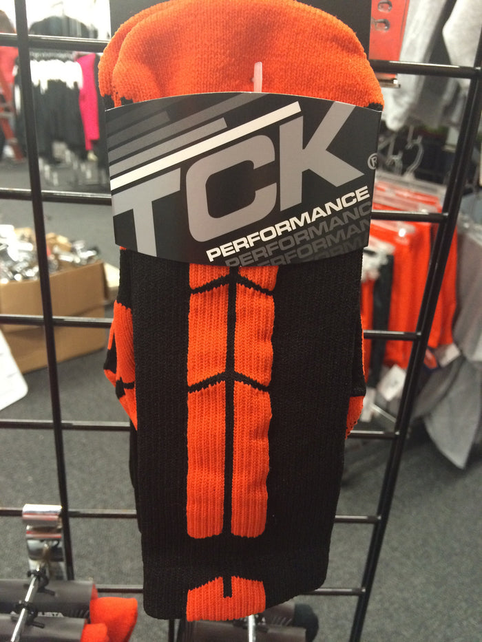 BASELINE SOCKS BLACK/ORANGE