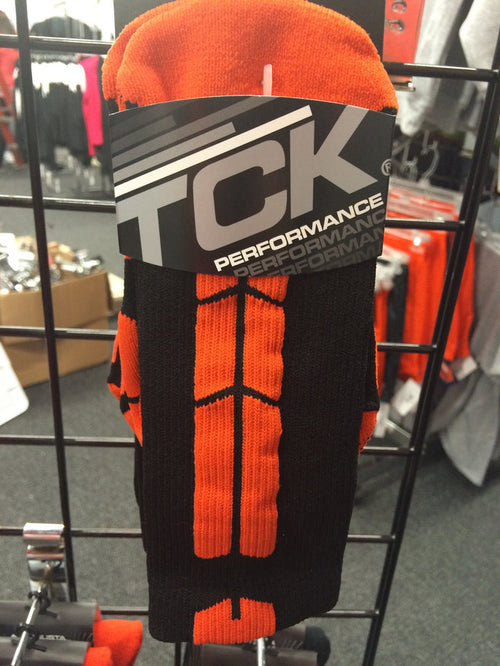 BASELINE SOCKS BLACK/ORANGE