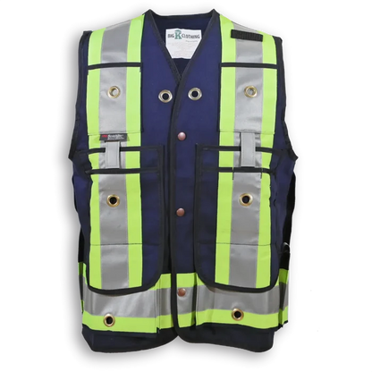 Big K Surveyor's Safety Vest with Double Back Pouch