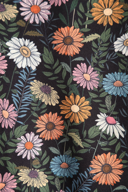 Lily Black Wildflower Off Shoulder Dress