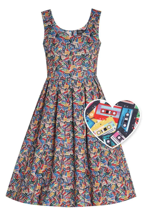 Amanda Cassette Swing Dress