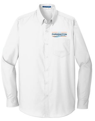 CITY LONG SLEEVE CAREFREE POPLIN SHIRT WITH POCKET