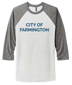 CITY UNISEX TRI-BLEND 3/4 SLEEVE RAGLAN TEE